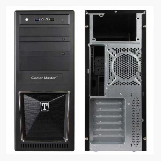 Cooler Master ELITE 310C ATX Mid Tower Cabinet with 120mm Fan and USB 3.0 Ports - Black
