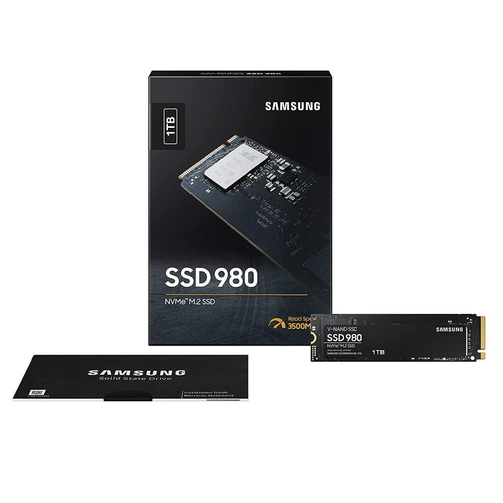 Samsung 980 1TB M.2 NVMe PCIe 3.0 Internal Solid State Drive - Black