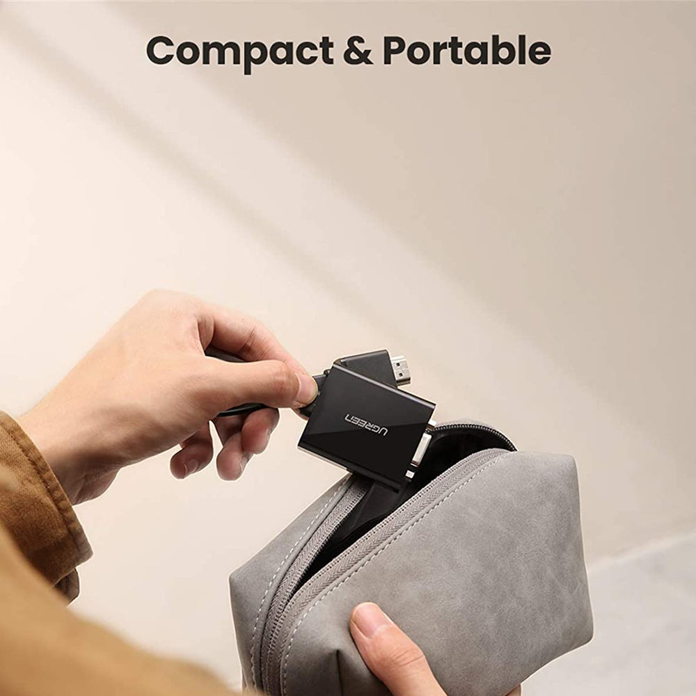 Ugreen Active HDMI to VGA Adapter Converter with 3.5mm Audio Jack