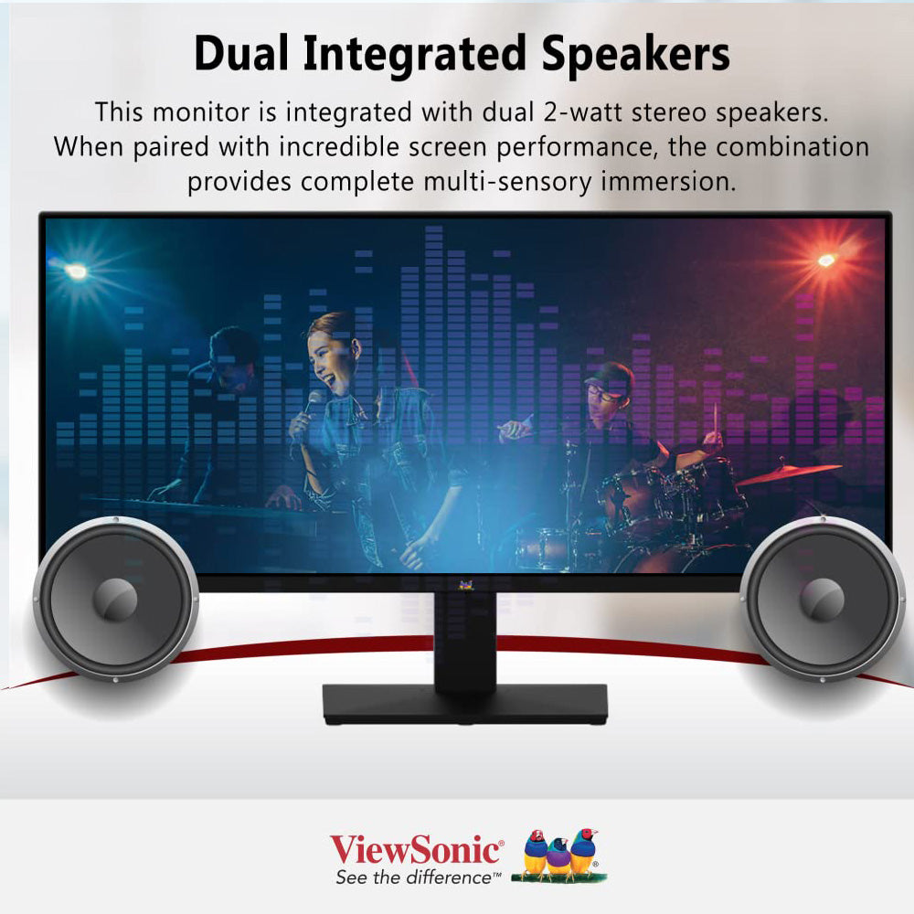 ViewSonic VA2932-MHD 29" WFHD 75Hz HDR10 IPS Panel Monitor with Speakers