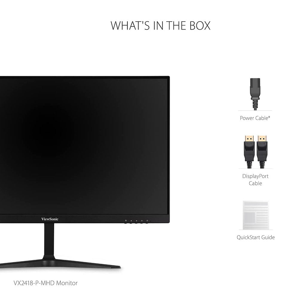 ViewSonic VX2418-P-MHD 24-inch FHD 165Hz 1MS VA Monitor with Adaptive Sync and Dual Speakers