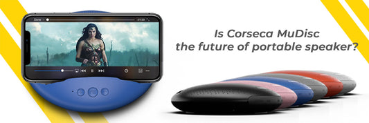 Corseca MuDisc Bluetooth Speaker with 360⁰ Surround Sound Experience