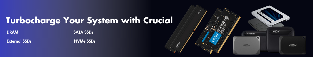 Crucial RAM & SSDs