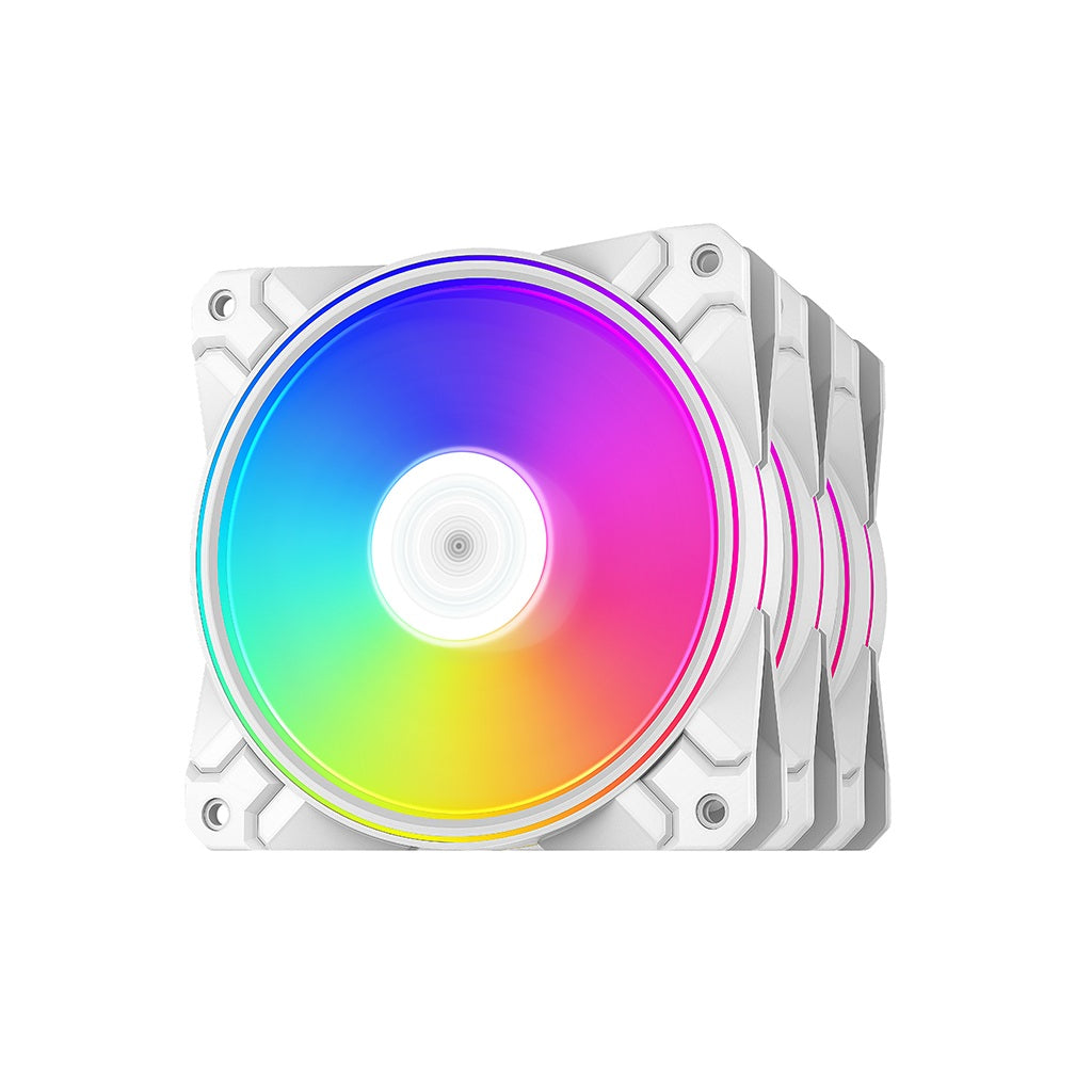 DeepCool CF120 BK 120mm RGB Case Fan-White