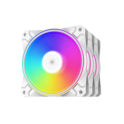 DeepCool CF120 BK 120mm RGB Case Fan-White