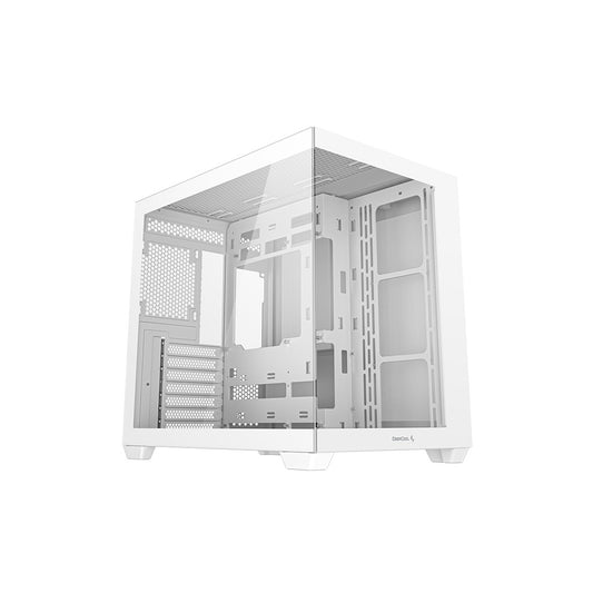 DeepCool CG530 Tempered Glass without Fan ATX Mid Tower Cabinet-White