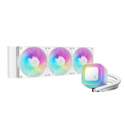 DeepCool LE360 V2 ARGB 360mm AIO CPU Liquid Cooler-White