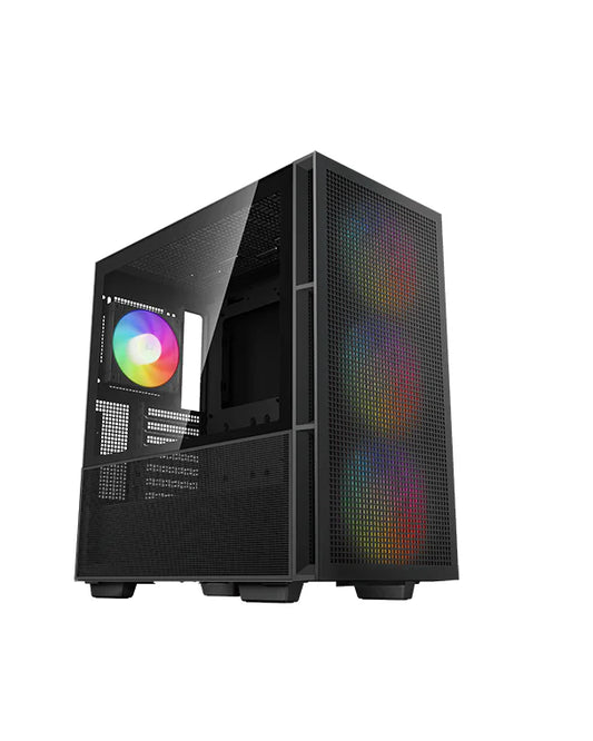 DeepCool CH560 High-Airflow 140mm Fan ARGB E-ATX Mid-Tower Gaming Cabinet - Black