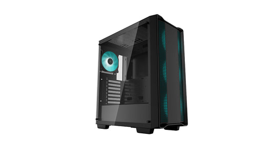 DEEPCOOL MATREXX CC560 Tempered Glass Window ATX Mid Tower Cabinet Three Pre-Installed LED Fans