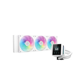 DeepCool MYSTIQUE 360 ARGB 360mm All in One Anti-Leak CPU Liquid Cooler-White