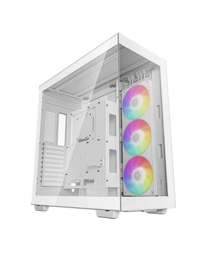 DeepCool CH780 ARGB Tempered Glass Side Panel E-ATX Full-Tower Premium Gaming Cabinet - White