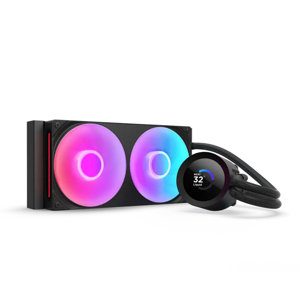 NZXT Kraken Plus 240 RGB 240mm AIO Liquid Cooler with 1.54-inch LCD