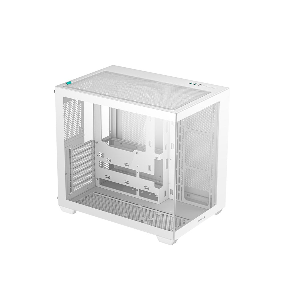 DeepCool CG530 Tempered Glass without Fan ATX Mid Tower Cabinet-White