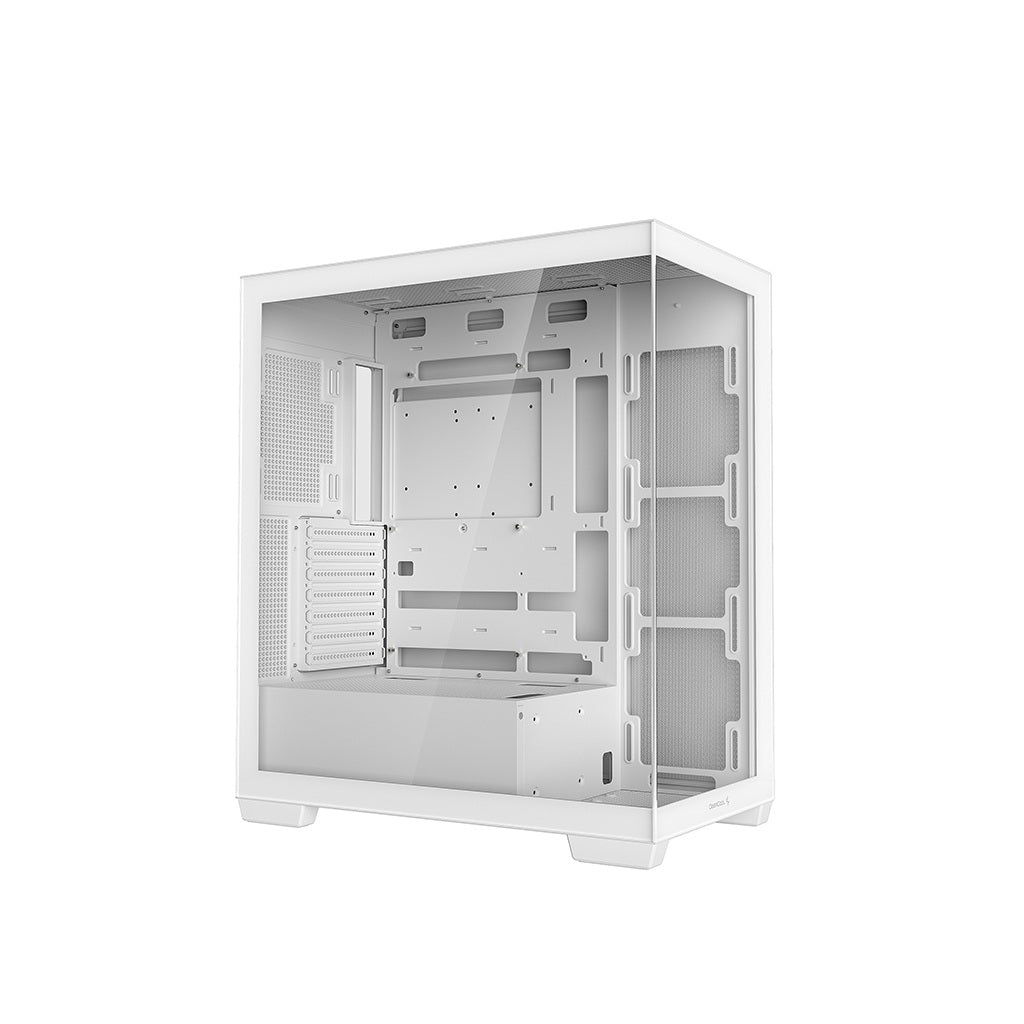 DeepCool CG580 Tempered Glass without Fan ATX Mid Tower Cabinet-White