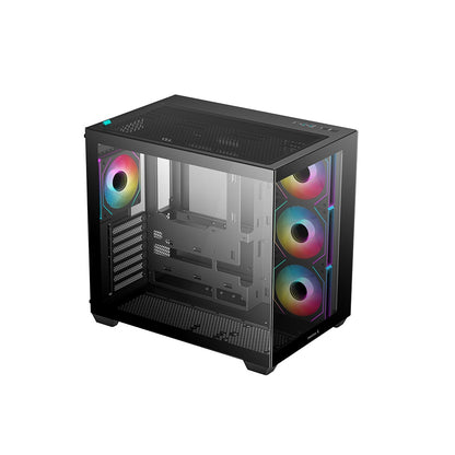 DeepCool CG530 4F Tempered Glass ATX Mid Tower Cabinet-Black