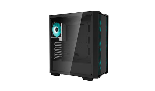 DEEPCOOL MATREXX CC560 Tempered Glass Window ATX Mid Tower Cabinet Three Pre-Installed LED Fans