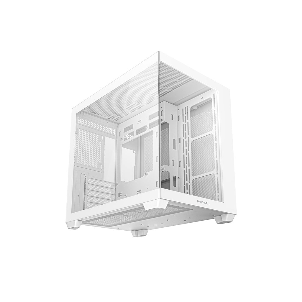 DeepCool CG530 Tempered Glass without Fan ATX Mid Tower Cabinet-White