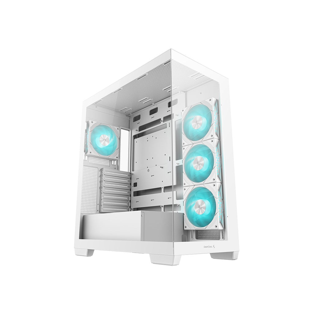 DeepCool CG580 4F Tempered Glass ATX Mid Tower Cabinet-White