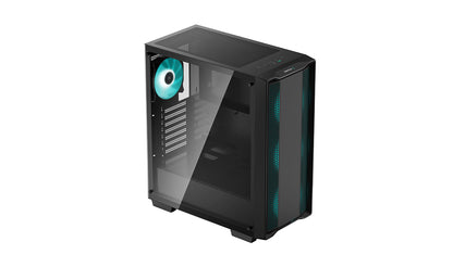 DEEPCOOL MATREXX CC560 Tempered Glass Window ATX Mid Tower Cabinet Three Pre-Installed LED Fans