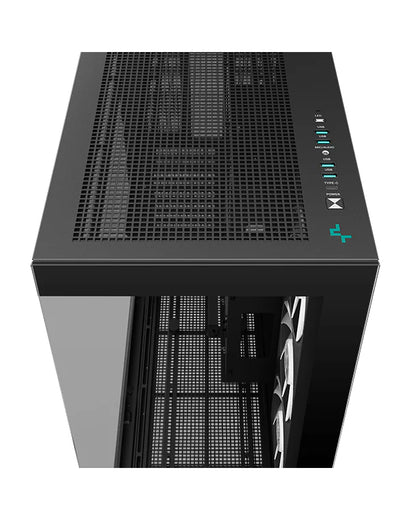 DeepCool CH780 ARGB Tempered Glass Side Panel E-ATX Full-Tower Premium Gaming Cabinet - Black