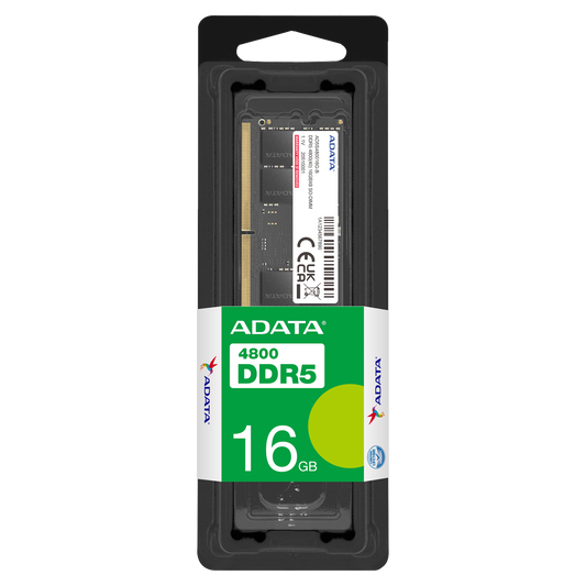ADATA 16GB DDR5 RAM 4800MHz CL40 SO-DIMM Laptop Memory