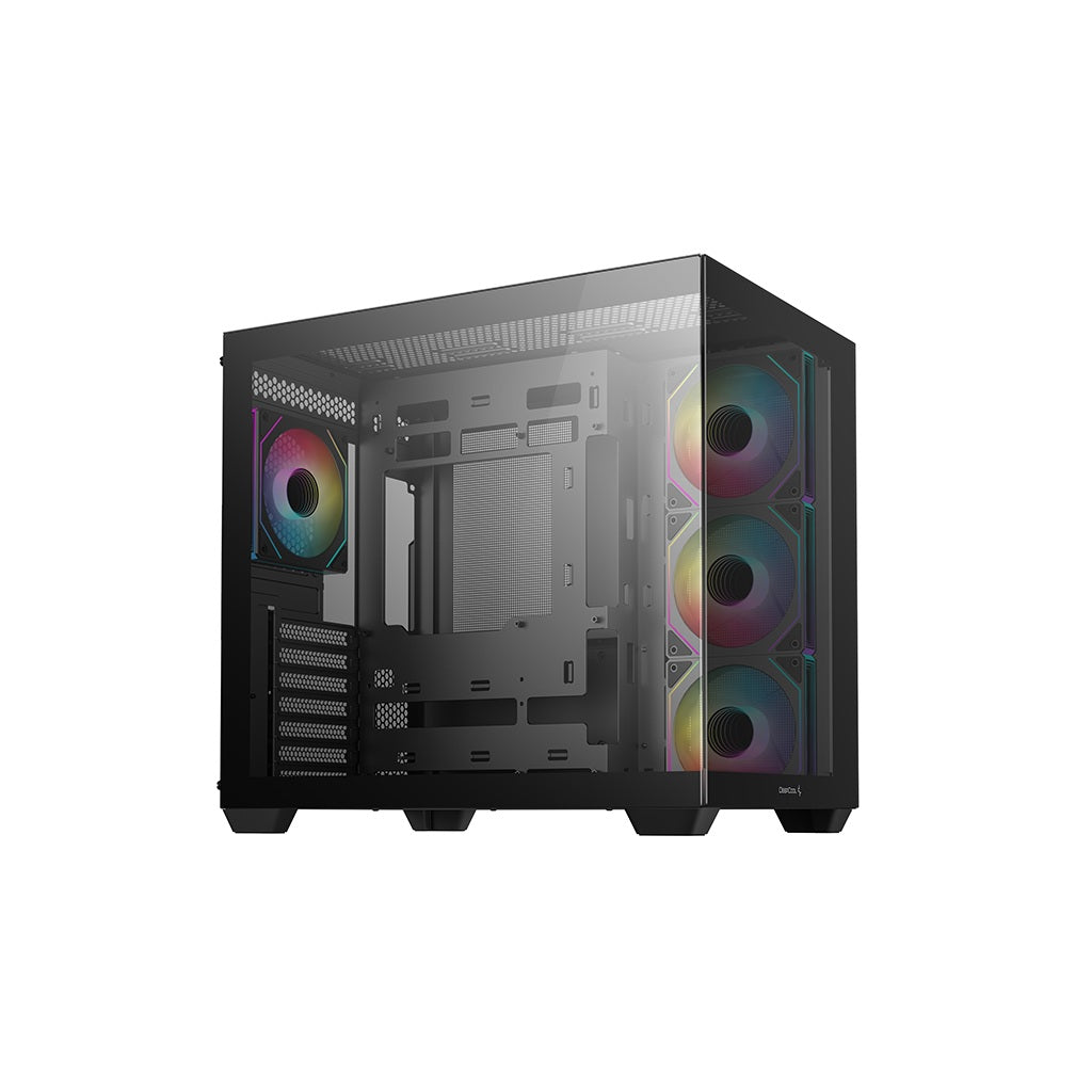 DeepCool CG530 4F Tempered Glass ATX Mid Tower Cabinet-Black