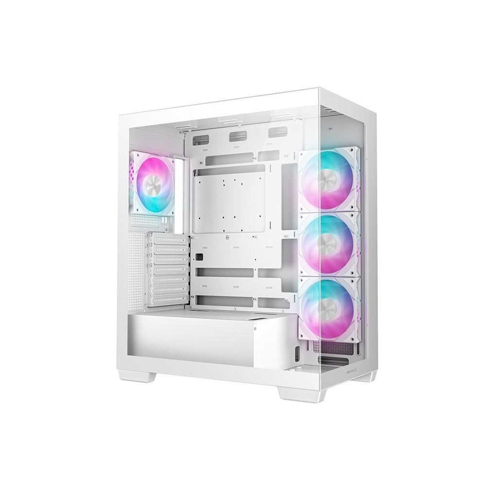 DeepCool CG580 4F Tempered Glass ATX Mid Tower Cabinet-White