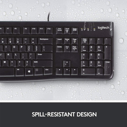 [RePacked] Logitech K120 Wired Keyboard with Spill Resistant Design and 10 Million Keystrokes