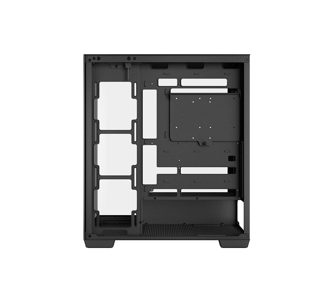 DeepCool CG580 Tempered Glass without Fan ATX Mid Tower Cabinet-Black