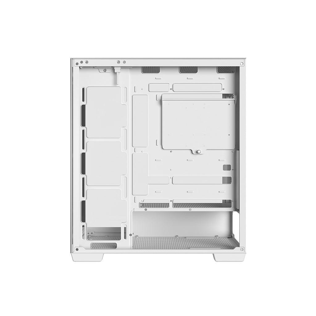 DeepCool CG580 Tempered Glass without Fan ATX Mid Tower Cabinet-White