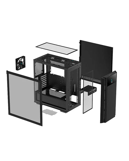 DeepCool CH510 MESH DIGITAL Computer Case Magnetic Tempered Glass Window ATX Mid-Tower Gaming Cabinet