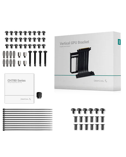 DeepCool CH780 ARGB Tempered Glass Side Panel E-ATX Full-Tower Premium Gaming Cabinet - Black