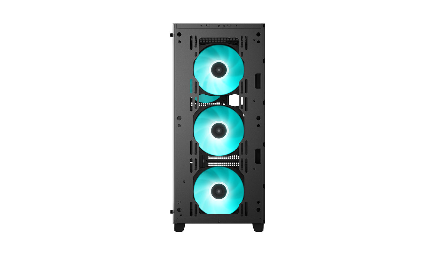 DEEPCOOL MATREXX CC560 Tempered Glass Window ATX Mid Tower Cabinet Three Pre-Installed LED Fans