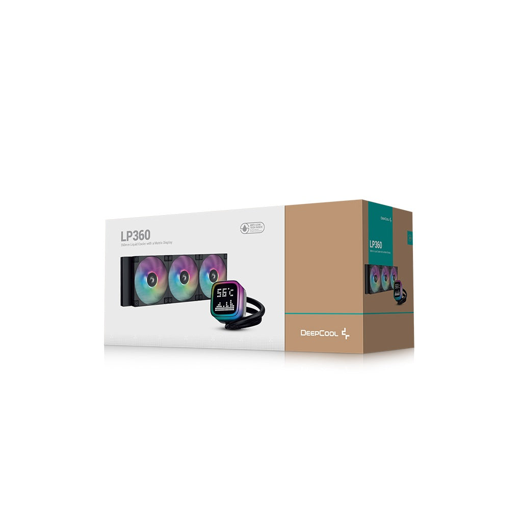 DeepCool LP360 360mm ARGB High-Performance All in one CPU Liquid Cooler