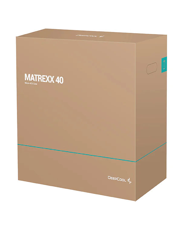 DeepCool MATREXX 40 3FS RGB Tempered Glass Side Panel M-ATX Mini-Tower Cabinet - Black