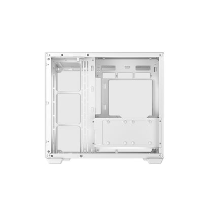 DeepCool CG530 Tempered Glass without Fan ATX Mid Tower Cabinet-White