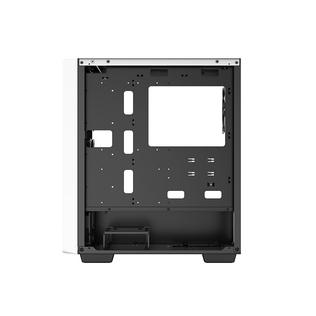 DEEPCOOL MATREXX CC560 Tempered Glass Window 4 Pre-Installed LED Fans ATX Mid Tower Cabinet-White