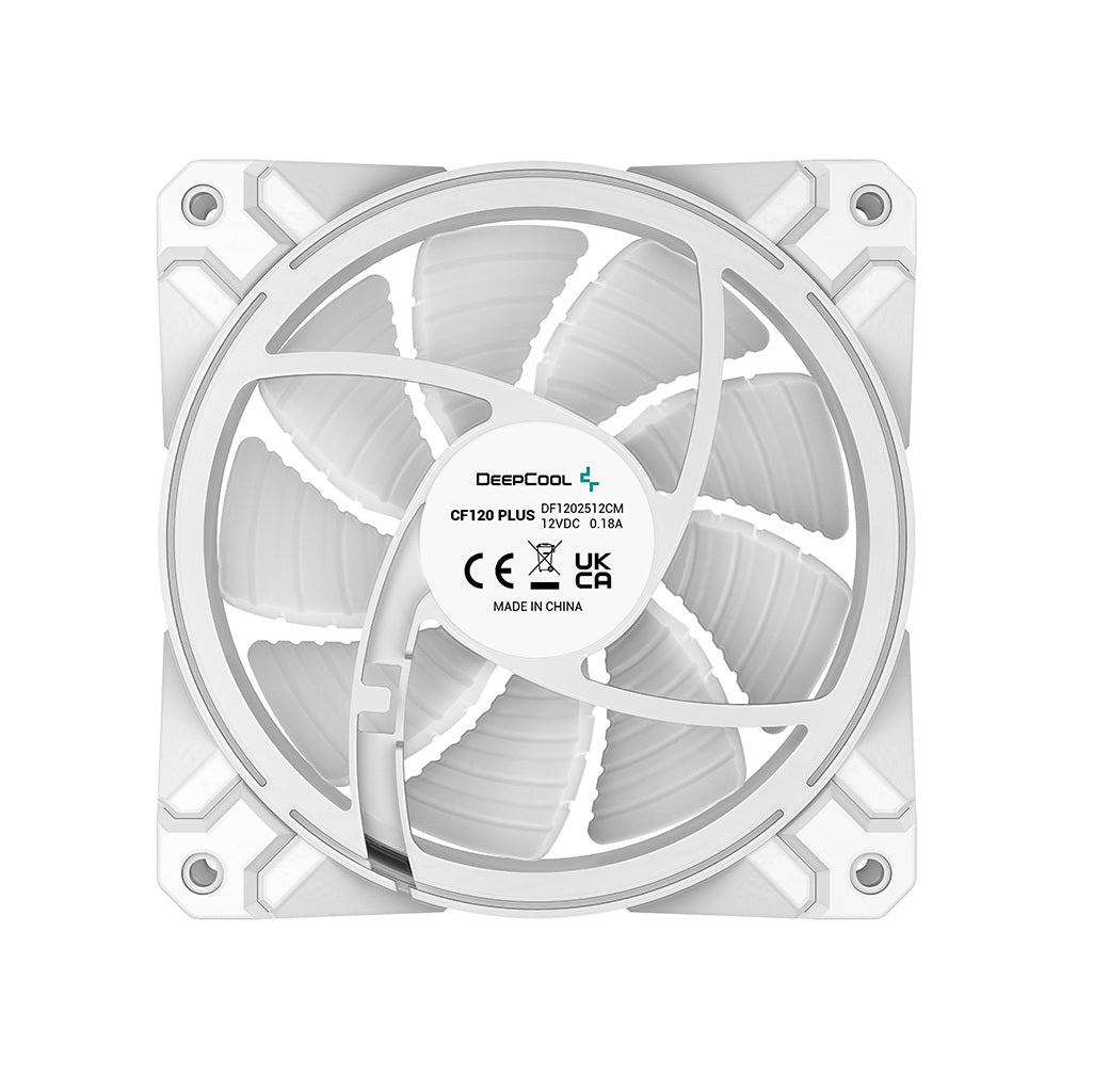 DeepCool CF120 BK 120mm RGB Case Fan-White