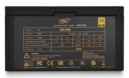 Deepcool DQ1000 1000 Watt Full Modular 80 Plus Gold SMPS Power Supply