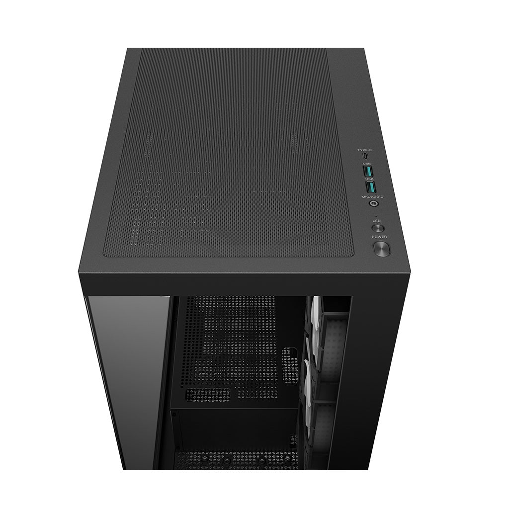DeepCool CG580 4F Tempered Glass ATX Mid Tower Cabinet-Black