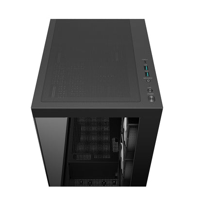 DeepCool CG580 4F Tempered Glass ATX Mid Tower Cabinet-Black