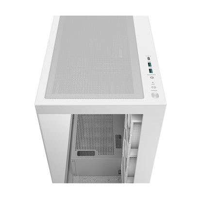 DeepCool CG580 4F Tempered Glass ATX Mid Tower Cabinet-White