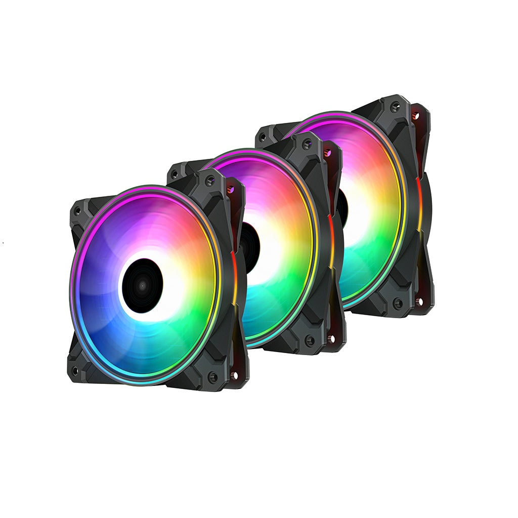 DeepCool CF120 BK 120mm RGB Case Fan-Black