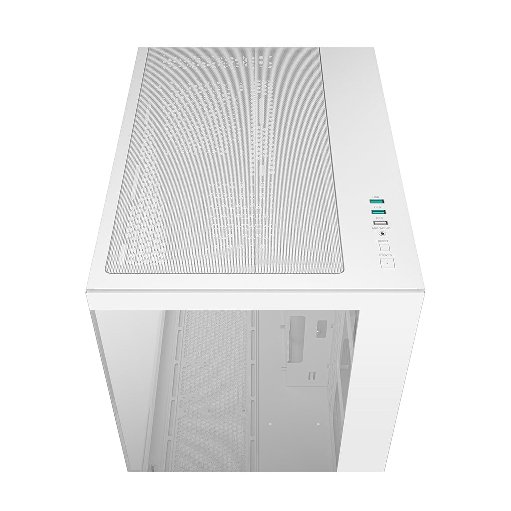 DeepCool CG530 Tempered Glass without Fan ATX Mid Tower Cabinet-White