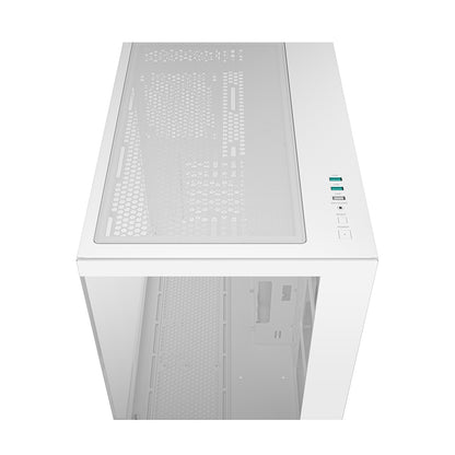 DeepCool CG530 Tempered Glass without Fan ATX Mid Tower Cabinet-White