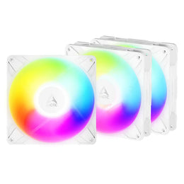ARCTIC P14 Pro Reverse ARGB 140mm PWM Cabinet Fan (Pack of 3) - White-tpstech.in