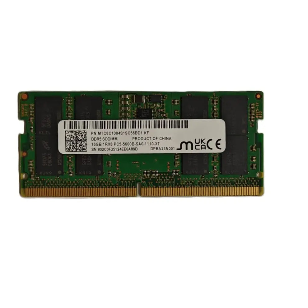 Micron純正 DDR5 SODIMM 16GB(8GB×2)メモリ 1-
