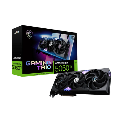 MSI GeForce RTX 5060 Ti 16G GAMING TRIO OC 128-Bit Graphics Card