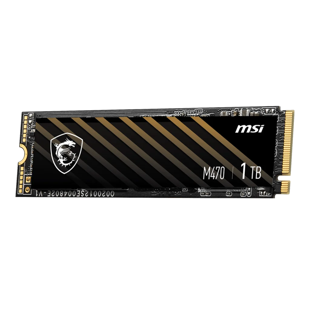 MSI SPATIUM M470 1TB PCIe 4.0 NVMe M.2 Internal SSD
