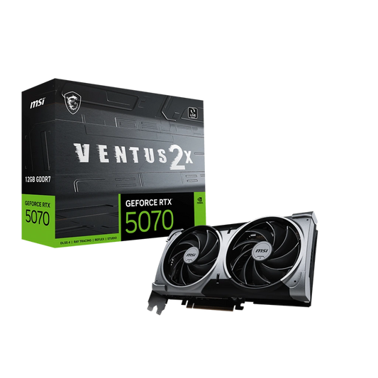 MSI GeForce RTX 5070 12G VENTUS 2X GDDR7 Graphics Card